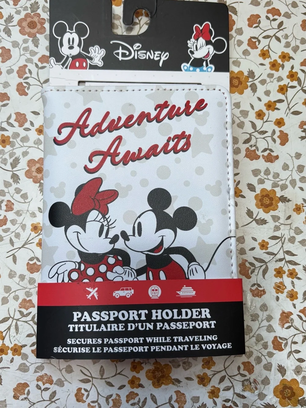 New. Micky Mouse passport holder.